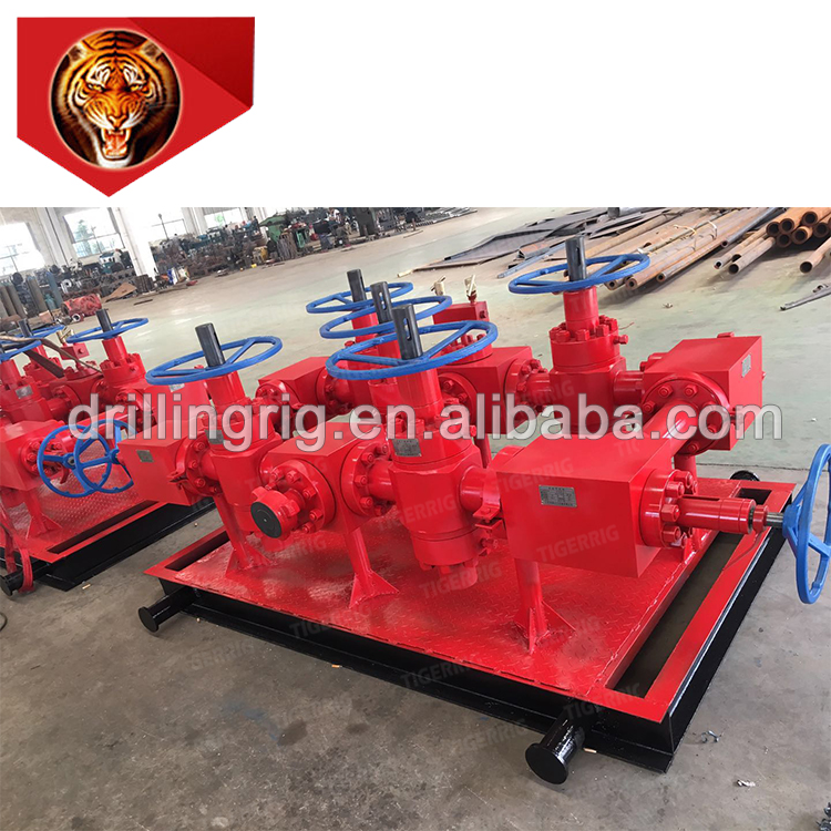 Tigerrig oilfield wellhead manufacturers API 16C Throttle manifold / manual & hydraulic Throttle manifold 