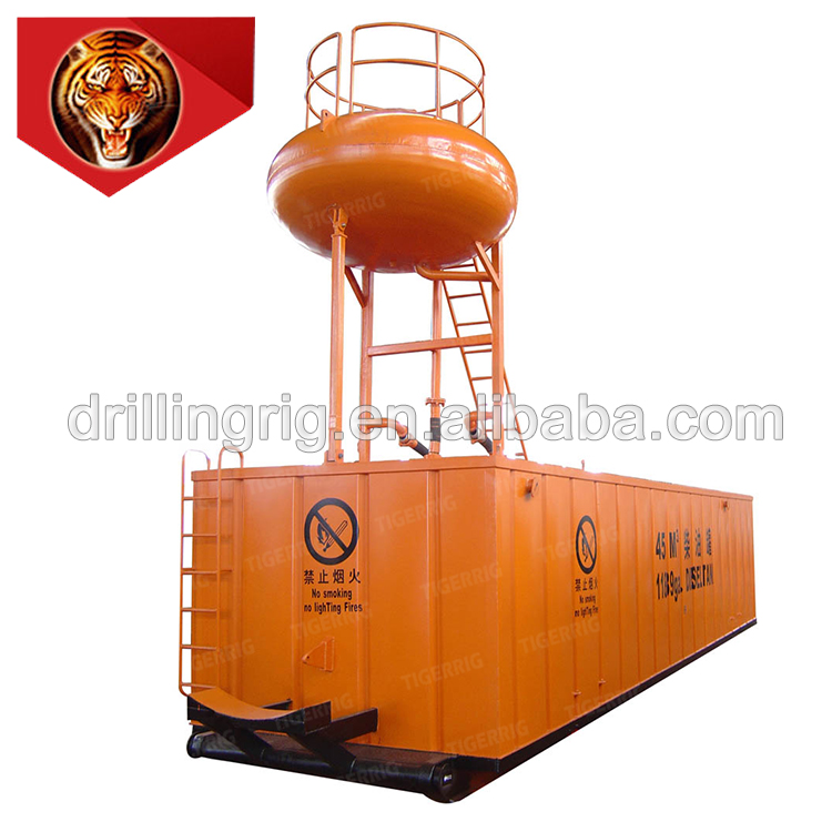 Gamboss 20/30/40/50m3 Capacity Diesel Fuel Tank, Petroleum Tank, Original Oil Tank, Elevated Tank for Oil Well Drilling Rig