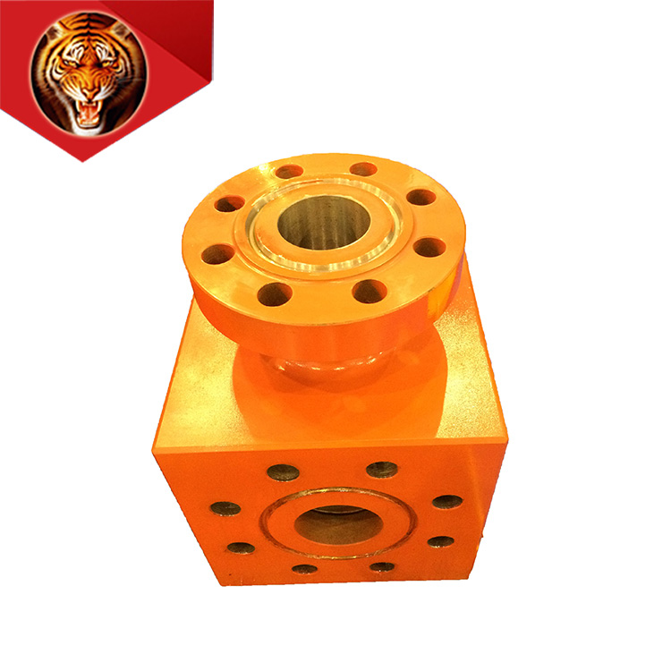 Tigerrig factory direct supply forged  flange type of elbow for F1600/1300 mud pump parts